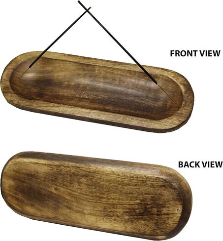 Incense Burner Or Incense Stick Holder - Incense Tray Wooden Ash Catcher - Handmade Mango Wood Incense Stand for Gifting. Modern Home Decor in Kuwait