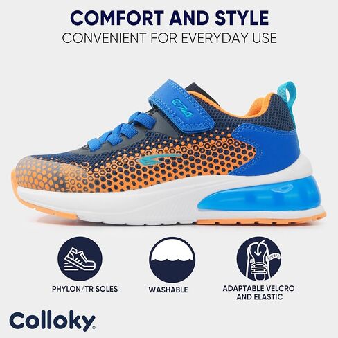 Toddler Shoes for Girls and Boys - Velcro Sneakers, Arch Support, Washable, Soft Soles & Anti-Slip - Toddler Stylish Outdoor, Breathable Design & Lightweight Toddler Sneakers for Kids in Saudi Arabia