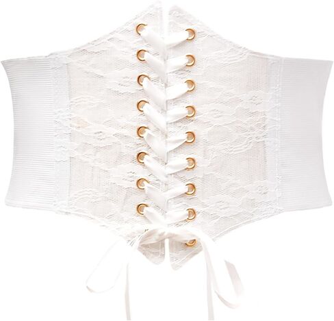 Women's Elastic Lace Corset Belt Wide Stretch Waist Corset for Women and Girls in Saudi Arabia