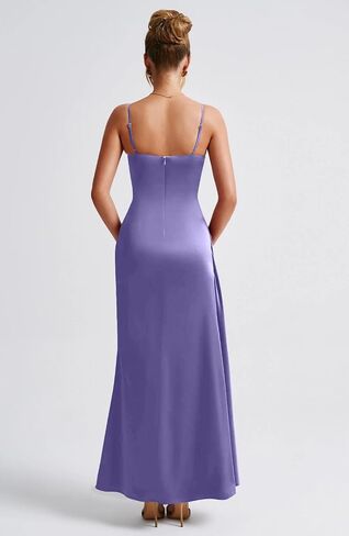 Memoriesea Women's Sleeveless Bodycon Spaghetti Strap Ruched Evening Party Maxi Dress in Kuwait