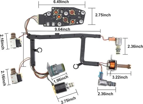 SLTY GM 4L60E Transmission Master Solenoid Kit Compatible with 1993-2002 EPC Shift TCC PWM 3-2 in Kuwait