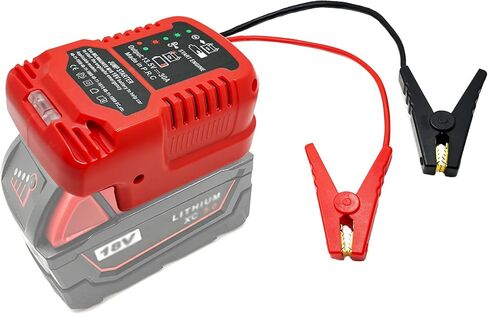 Jumper Cable Clamps for Milwaukee M18 Batteries, 13.5V Step Down Converter Design, Portable Battery Jumper Starter Automotive Booster Cables Power for Car Jump Starting Using Tool in Saudi Arabia