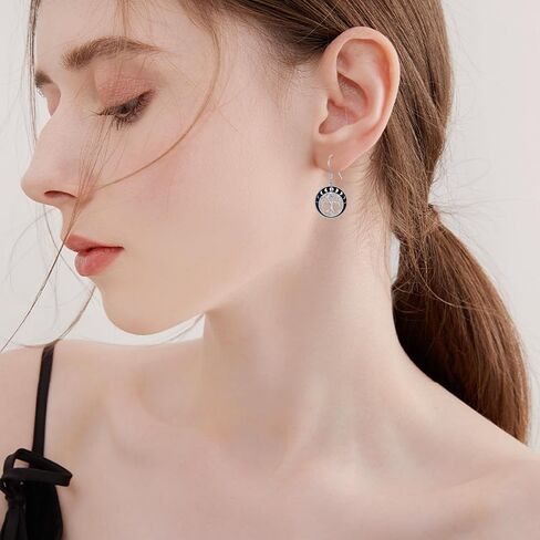 POPLYKE Celtic Tree of Life Earrings for Women Sterling Silver Family Tree Abalone Shell/Volcano Crystal Dangle Earrings Jewelry in Saudi Arabia