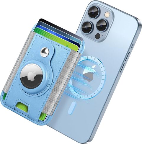 MagSafe Wallet for iPhone with AirTag Holder, Mag safe Wallet, 6 Cards in Kuwait