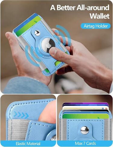 MagSafe Wallet for iPhone with AirTag Holder, Mag safe Wallet, 6 Cards in Kuwait