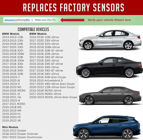مستشعر ضغط الإطارات PDQ TPMS 433 MHZ 4 عبوات معدنية لاستبدال BMW Mini المباشر لجزء OE # 36106856209 | 36106881890 in Kuwait