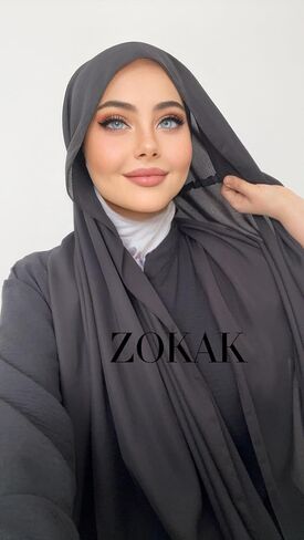 Crepe Chiffon Hijab, Crepe Instant Style, Muslim hijab, easy hijab, ready to wear hijab, one piece hijab in Saudi Arabia