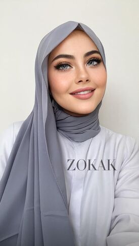 Crepe Chiffon Hijab, Crepe Instant Style, Muslim hijab, easy hijab, ready to wear hijab, one piece hijab in Saudi Arabia