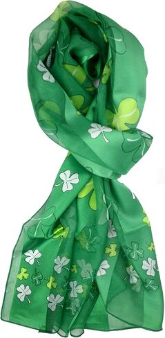 Plum Feathers Holiday Prints, Valentine's, St. Patricks, Mardi Gras Patterns Satin Scarf in Saudi Arabia