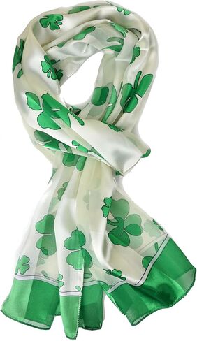 Plum Feathers Holiday Prints, Valentine's, St. Patricks, Mardi Gras Patterns Satin Scarf in Saudi Arabia