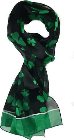 Plum Feathers Holiday Prints, Valentine's, St. Patricks, Mardi Gras Patterns Satin Scarf in Saudi Arabia