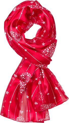 Plum Feathers Holiday Prints, Valentine's, St. Patricks, Mardi Gras Patterns Satin Scarf in Saudi Arabia