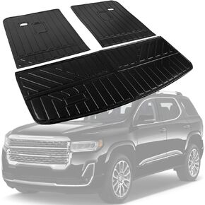 PSLER Floor Mats Fit for Acadia 2017-2023 6Seats TPE Material All Weather Custom Fit Car Floor Liner Car Mats
