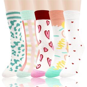 Benefeet Sox Womens Cute Colorful Crew Socks Crazy Funny Socks Funky Argyle Checkered Socks Casual Socks