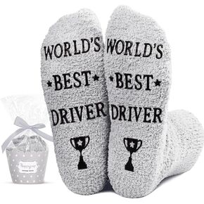 HAPPYPOP Unisex Driver Socks Bus Driver Socks, Bus Driver Gifts New Driver Gifts School Bus Driver Gifts Bad Driver Gifts Semi Driver Gifts