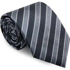 Striped Ties for Men 2.95" Black Plaid Tie Formal Checks Ties Classic Men's Neckties for Business Wedding Office