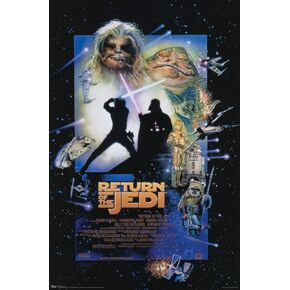 Trends International 24X36 Star Wars: Return of The Jedi-One Sheet Wall Poster, 24" x 36", Premium Unframed Version