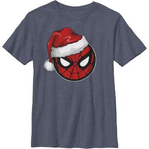 Marvel Christmas Spider-Man Santa Hat Boys T-Shirt
