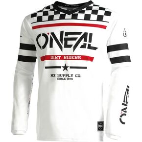 O'Neal Element Squadron Youth Jersey, White/Black MD