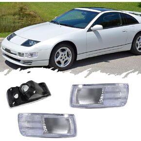 ل 1990 1991 1992 1993 1994 1995 96 نيسان 300ZX Z Z32 المصد الأمامي الداخلي بدوره أضواء الإشارة المدخن عدسة العنبر/الأبيض LED in Kuwait