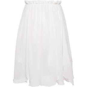 Adult Ballet Skirt Pull on Dance Skirt Sheer Chiffon Skirt Elastic Waist for Women Performacne, Skiating