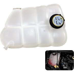 CV6Z8A080C Front Coolant Reservoir Tank, Radiator Reservoir Tank with Cap Compatible with 2013-2016 Ford Escape, 2013-2018 Ford Focus, 2014-2022 Ford Transit Connect Replaces# 603-278