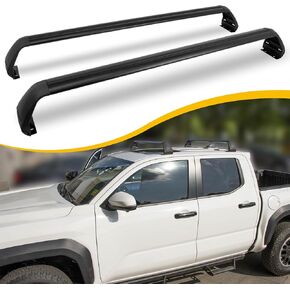 Roof Rack Cross Bars Fit for Toyota Tacoma 2024 2025 Double Cab Aluminum Cargo Bars Luggage Carrier Crossbars Rooftop Rack Accessories