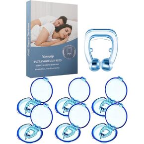 Anti Snoring Devices, 6 Pack MQXUNMI Silicone Magnetic Stop Snoring Solution, Effective to Relieve Snoring, Comfortable Anti Snoring Nose Clip for Men and Women