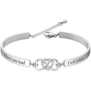 Gilmore Gift Mother Bracelet Daughter Gift Where You Lead I Will Follow Mother Daughter Jewelry Gilmore Fans Gift TV Show Jewelry Mother's Day Gift in Saudi Arabia