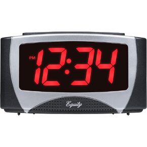 La Crosse Technology Equity 30029-USB 1.2-Inch Large LED 5V USB Alarm Clock