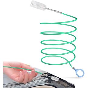 Sunroof Drain Cleaning Tool, 78 Inch Tube Slim Drain Dredging Tool, Door Pipe Cleaning Brush, Flexible Drain Brush Long Pipe Cleaners for Car Sunroof, Windshield Wiper Drain Hole