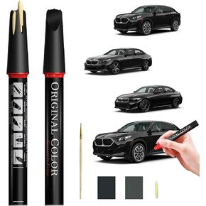 Carhoo 475 Automotive Touchup Paint, Black Sapphire Metallic Suitable For BMW Genuine Custom Color Car Touch Up Paint, With Pen Tip & Fine Brush