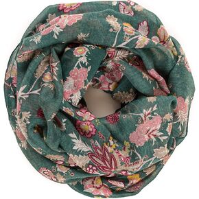 MIMOSITO Infinity Scarfs for Women Lightweight Floral Flower Fall Winter Fashion Wrap Shawl