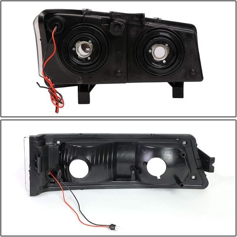 DNA MOTORING HL-LB-CSIL03-BK-SM-CL1-A Black Housing LED DRL Headlight Bumper Light Set Compatible with 03-06 Chevy Silverado/Avalanche in Saudi Arabia