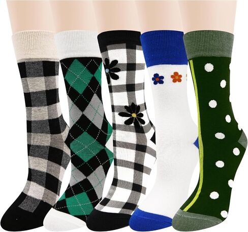 جوارب نسائية لطيفة ملونة من Benefeet Sox جوارب مضحكة مجنونة جوارب مربعة غير تقليدية جوارب غير رسمية in Kuwait