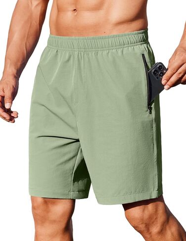 COOFANDY Men's Gym Workout Athletic Shorts Running Jogger Quick Dry Lightweight Shorts with Zipper Pockets in Saudi Arabia