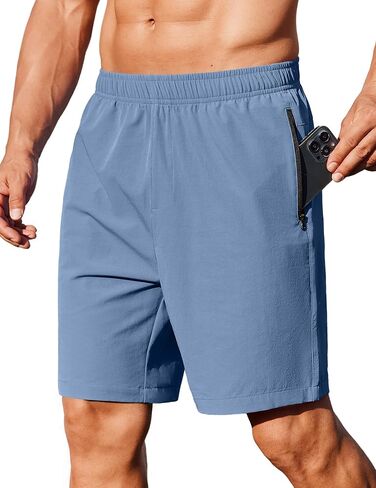 COOFANDY Men's Gym Workout Athletic Shorts Running Jogger Quick Dry Lightweight Shorts with Zipper Pockets in Saudi Arabia