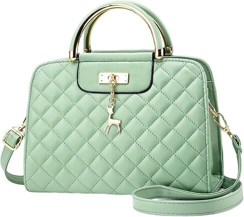 I IHAYNER Purses and Handbags for Women Plaid Satchel Shoulder Bag Top Handle Tote Bag Zipper Crossbody Purse in Saudi Arabia