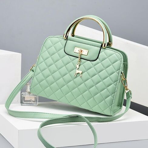 I IHAYNER Purses and Handbags for Women Plaid Satchel Shoulder Bag Top Handle Tote Bag Zipper Crossbody Purse in Saudi Arabia