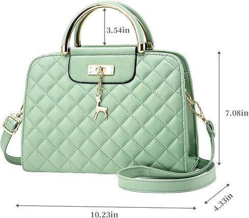 I IHAYNER Purses and Handbags for Women Plaid Satchel Shoulder Bag Top Handle Tote Bag Zipper Crossbody Purse in Saudi Arabia