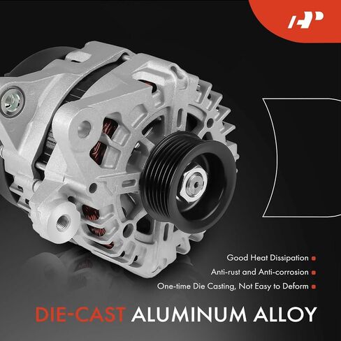 A-Premium Alternator Compatible with Kia Soul 2017-2019 & Hyundai Tucson 2016-2021, 2.0L, 12V 150A 6-Groove Pulley Clockwise, Replace# 2624670, 373002E820 in Saudi Arabia