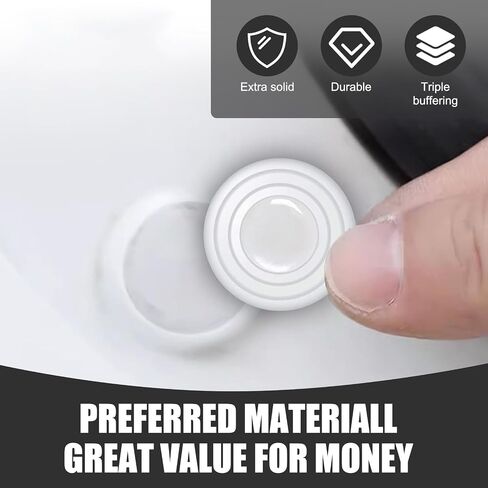 20 PCS Car Door Shockproof and Shock Absorbing Pads, Sound Insulation Buffer and Silencer Pads, Car Door Protectors, Universal for Most Cars (White) in Saudi Arabia