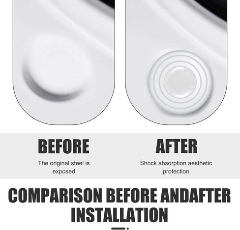 20 PCS Car Door Shockproof and Shock Absorbing Pads, Sound Insulation Buffer and Silencer Pads, Car Door Protectors, Universal for Most Cars (White) in Saudi Arabia