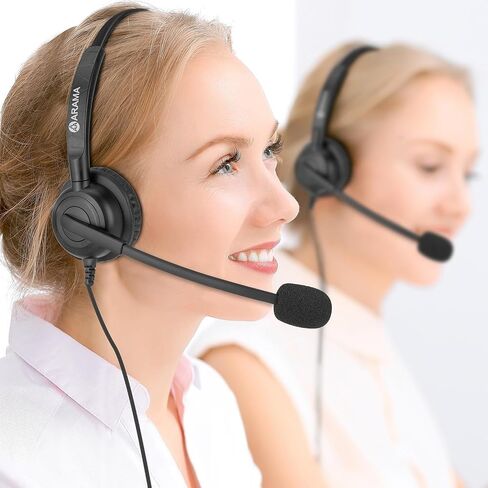 سماعة هاتف Arama Cisco مع خاصية إلغاء الضوضاء، سماعة رأس كتم الصوت متوافقة مع Cisco IP-7821 7841 7942G 7931G 7940 7941G 7945G 7960 7961G 7962G 7965G 7975G 8811 8841 8861 9951 in Saudi Arabia