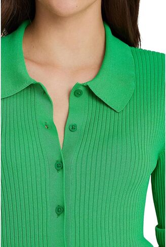 Lauren Ralph Lauren Women's Rib-Knit Long-Sleeve Polo Cardigan in Saudi Arabia
