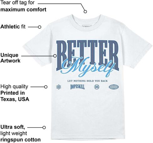 DopeSkill Graphic Tee Streetwear Hip Hop Hypebeast Unisex T-Shirt Sneaker Colour Matching Shirts Inspired Motivation Quotes in Kuwait