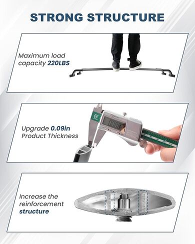 220 رطل سقف رف العارضة يصلح لمازدا CX9 CX-9 2016-2023 الألومنيوم عبر القضبان، الثقيلة البضائع العارضة سقف السكك الحديدية الأمتعة البضائع السوداء in Kuwait