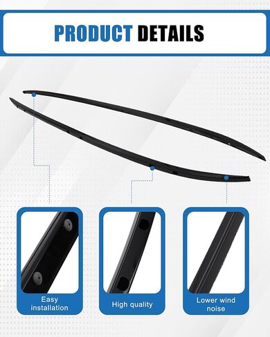 220 رطل سقف رف العارضة يصلح لمازدا CX9 CX-9 2016-2023 الألومنيوم عبر القضبان، الثقيلة البضائع العارضة سقف السكك الحديدية الأمتعة البضائع السوداء in Kuwait