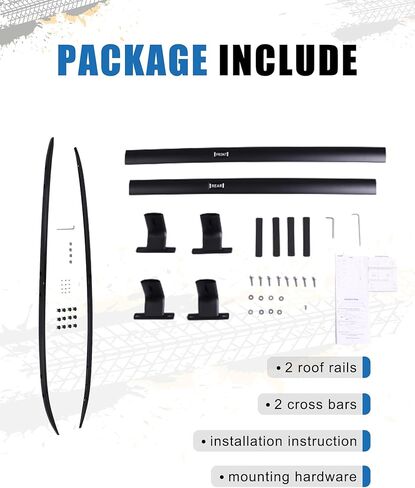 220 رطل سقف رف العارضة يصلح لمازدا CX9 CX-9 2016-2023 الألومنيوم عبر القضبان، الثقيلة البضائع العارضة سقف السكك الحديدية الأمتعة البضائع السوداء in Kuwait