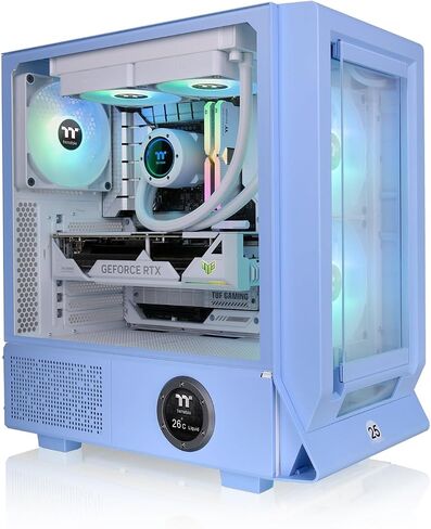 Thermaltake Ceres 350 MX/Matcha Green/Mid Tower/CT140 ARGB Fan*2/CT140 Fan*1/Mesh & TG اللوحة الأمامية/موصل مخفي MB/CA-1Z3-00MEWN-00 in Kuwait